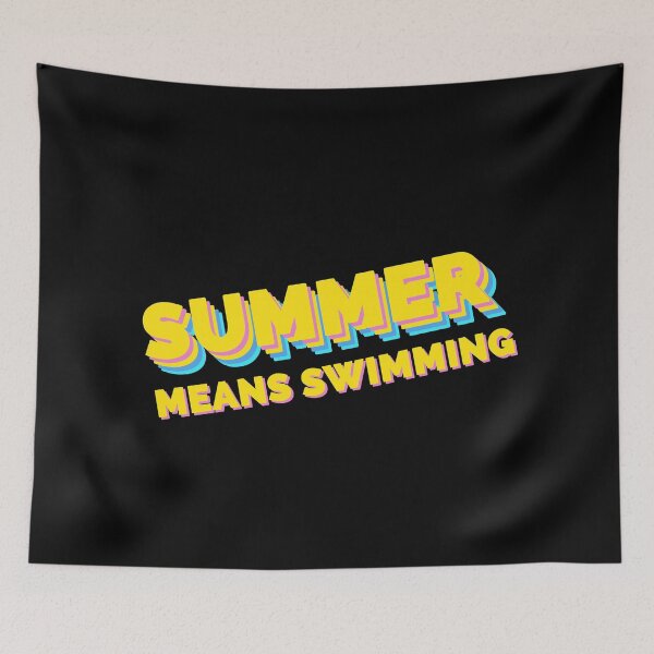 Item preview, Summer means swimming Text designed and sold by Rakuten Mallor.