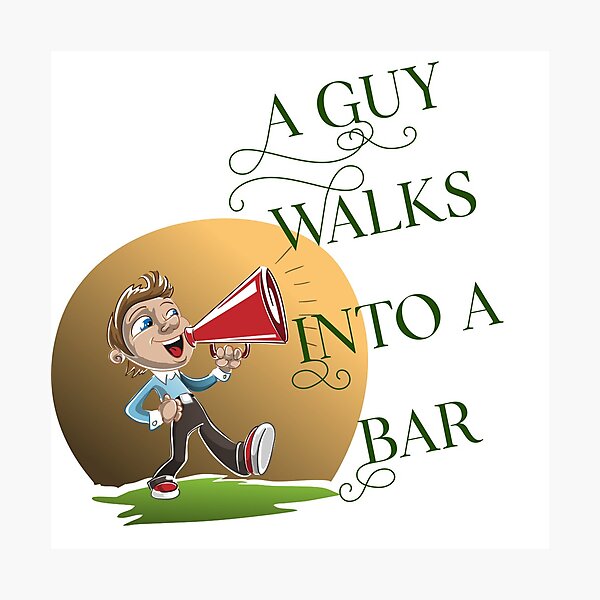 Item preview, A guy walks into a bar designed and sold by CreativePC.