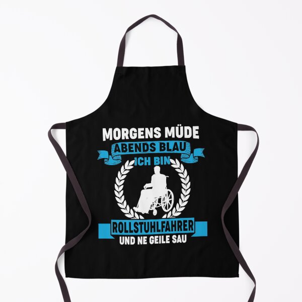 Artikelvorschau, MORGENS MÜDE ABENDS BLAU ICH BIN ROLLSTUHLFAHRER entworfen und verkauft von Spirit-Designs.