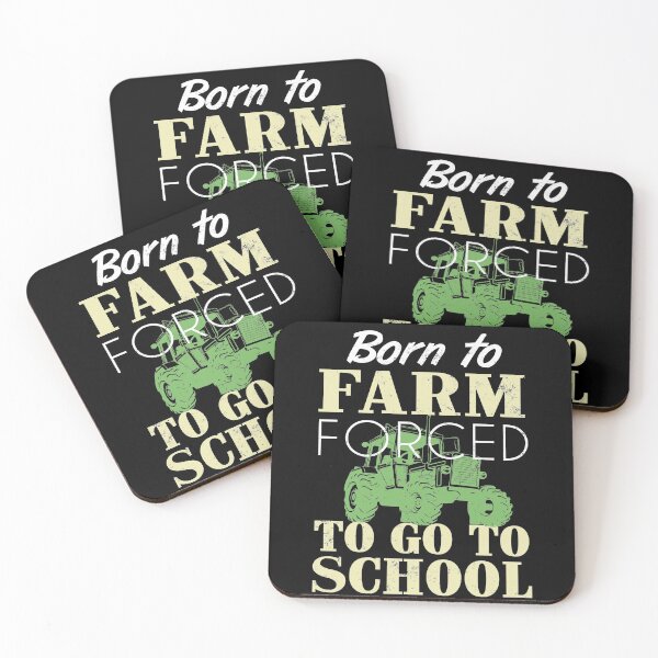 Item preview, Born to farm forced to go to school funny shirt for farmer designed and sold by Titmit.