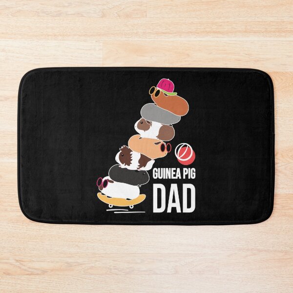 Item preview, Coolest Guinea Pig Dad Ever-black background designed and sold by Lulupainting.
