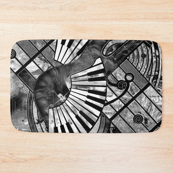 Item preview, Abstract Music Art - Grayscale Mixed Textures designed and sold by k9printart.