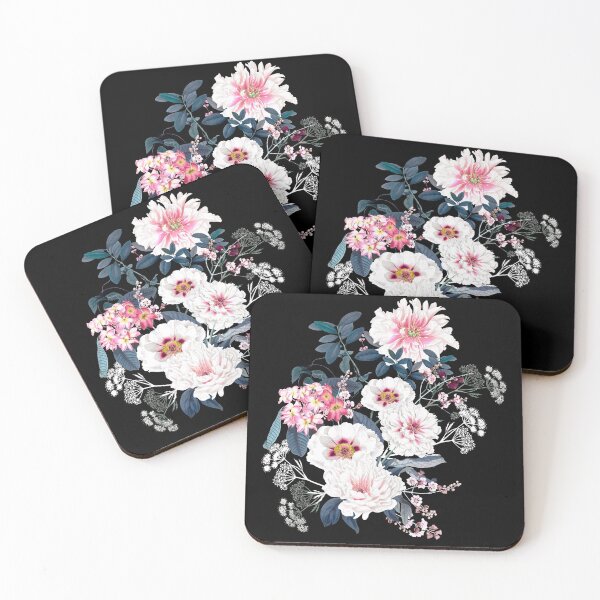 Artikelvorschau, Vintage Beauty Florals on Black entworfen und verkauft von meggydesigns.