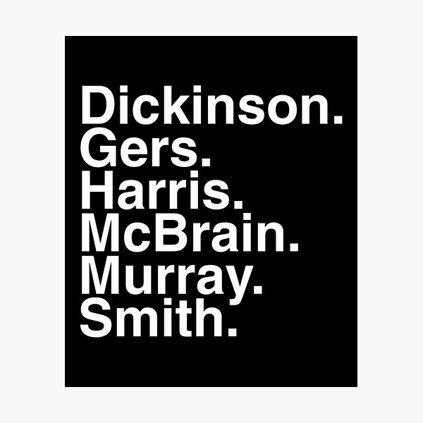 Artikelvorschau, Dickinson Gers Harris Mcbrain Murray Smith entworfen und verkauft von LaRetrotienda.
