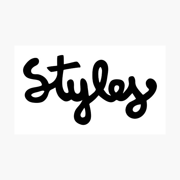 Item preview, Harry Styles - Styles Black designed and sold by YOSHFRIDAYS.