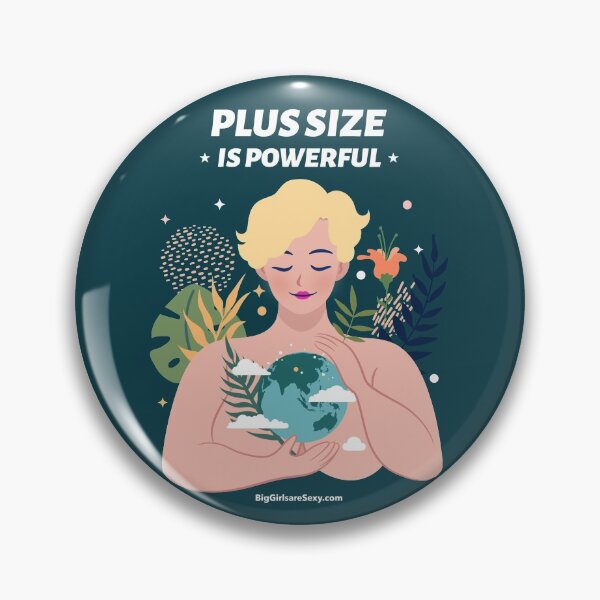 Item preview, Plus size is powerful - BigGirlareSexy.com designed and sold by BigGirlsareSexy.