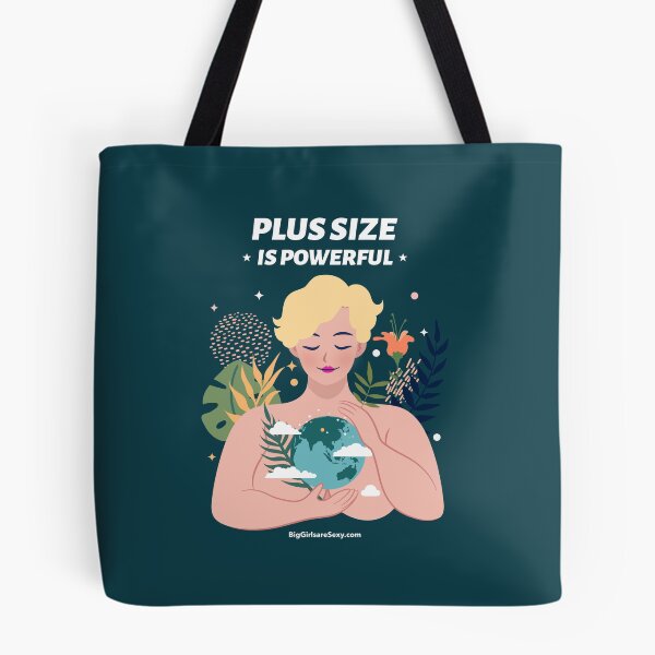 Item preview, Plus size is powerful - BigGirlareSexy.com designed and sold by BigGirlsareSexy.