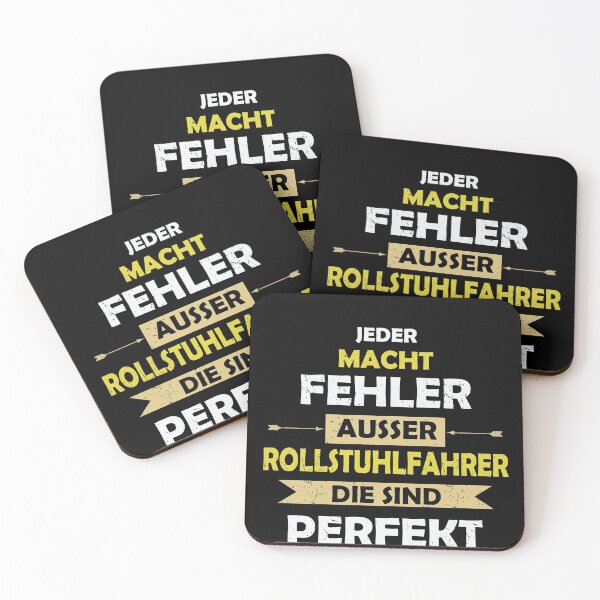 Item preview, JEDER MACHT FEHLER AUSSER ROLLSTUHLFAHRER designed and sold by Spirit-Designs.