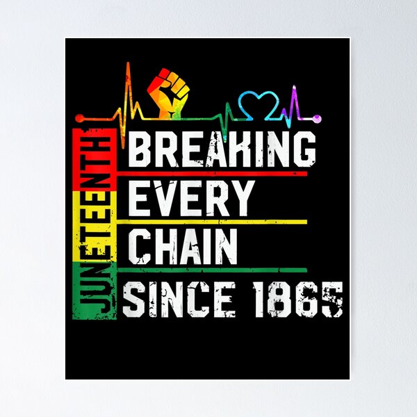 Item preview, Rompiendo todas las cadenas desde 1865 del siglo XIX la historia negra designed and sold by musgroveart.