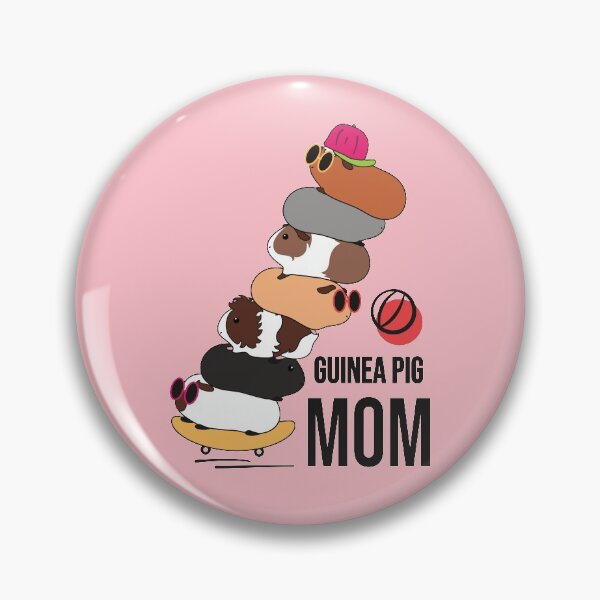 Item preview, Coolest Guinea Pig Mom Ever-pink background designed and sold by Lulupainting.