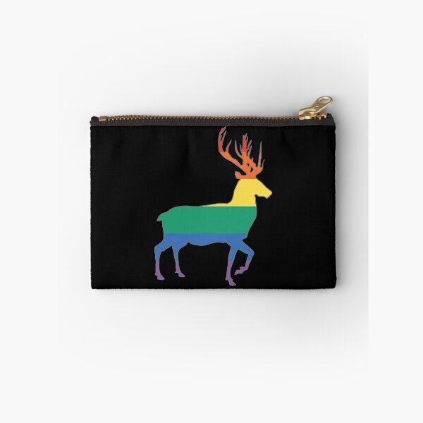Item preview, Rainbow Pride Flag Stag Silhouette   designed and sold by MacPean.