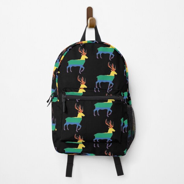 Item preview, Rainbow Pride Flag Stag Silhouette designed and sold by MacPean.