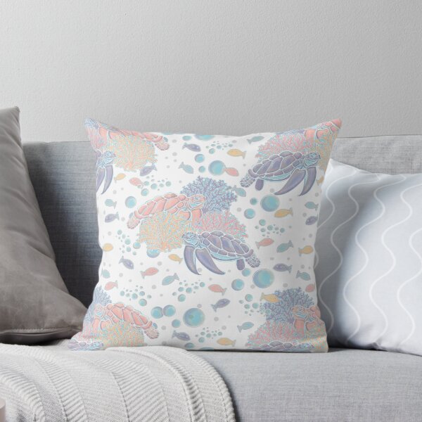 Item preview, Turtle Reef Pattern, Fun under the sea designed and sold by DebbieJoyArt.