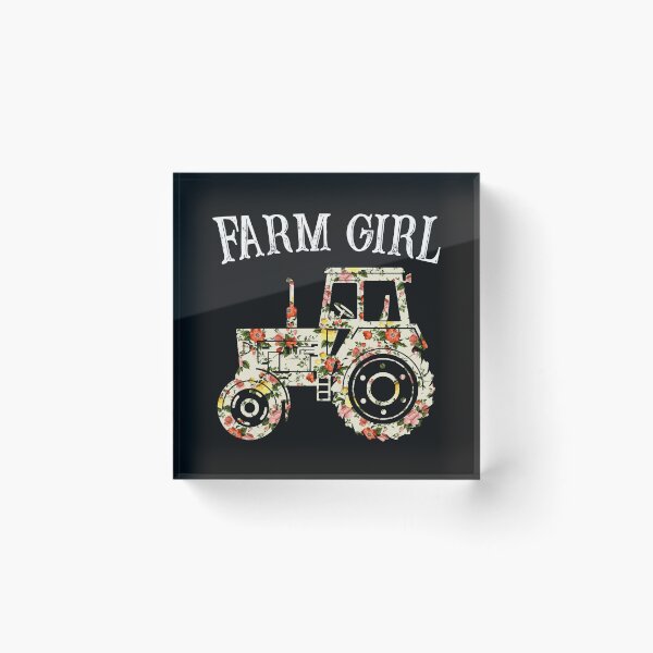 Artikelvorschau, Farm Girl Love Traktor - Traktor mit Blumen, Geschenke für diejenigen, die das Leben auf dem Bauernhof lieben entworfen und verkauft von Titmit.