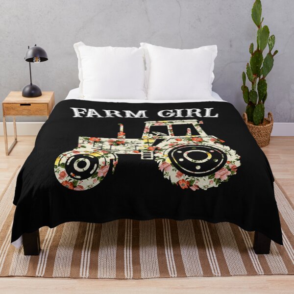 Item preview, Farm girl love tractor- Tractor with flowers, gifts for those who love life on the farm designed and sold by Titmit.
