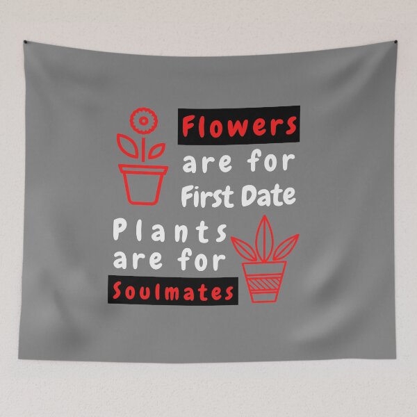 Item preview, Las flores son para las primeras citas, las plantas son para las almas gemelas Camiseta Cool Design Tee designed and sold by LJ4EVER.