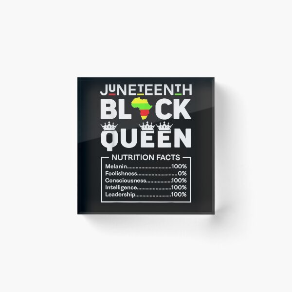 Item preview, Juneteenth Womens Black Queen Nutritional Facts Girls Mom designed and sold by musgroveart.