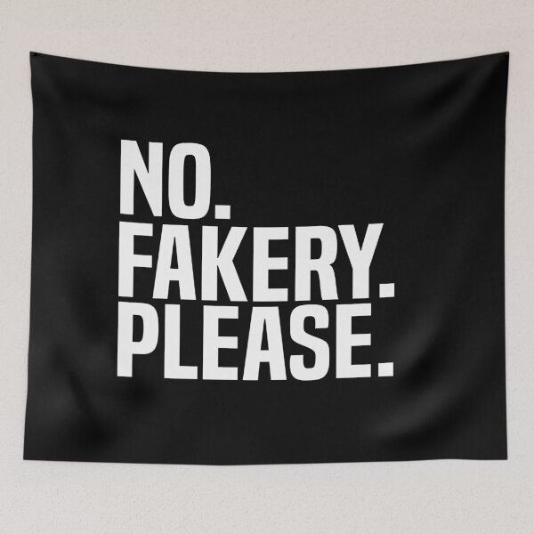 Item preview, No Fakery Please  designed and sold by Primroaddesigns.