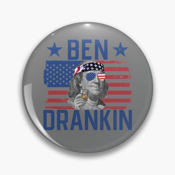 Artikelvorschau, Ben Drankin' Patriotic Drinking American Flag Ben Franklin Gear entworfen und verkauft von DynamicDesign.