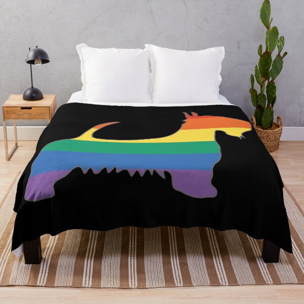Item preview, Rainbow Pride Flag Scottish Terrier Dog Silhouette designed and sold by MacPean.