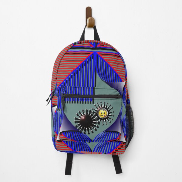 Item preview, Breakthrough, corona, grid, (371) (blue, red,) decorative, digital, colorful, abstract, designed and sold by Paszkan.