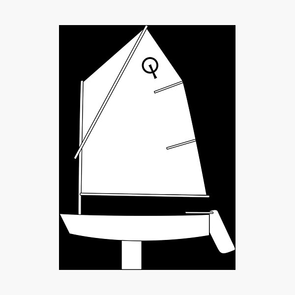 Optimist Sailboat Photographic Print
