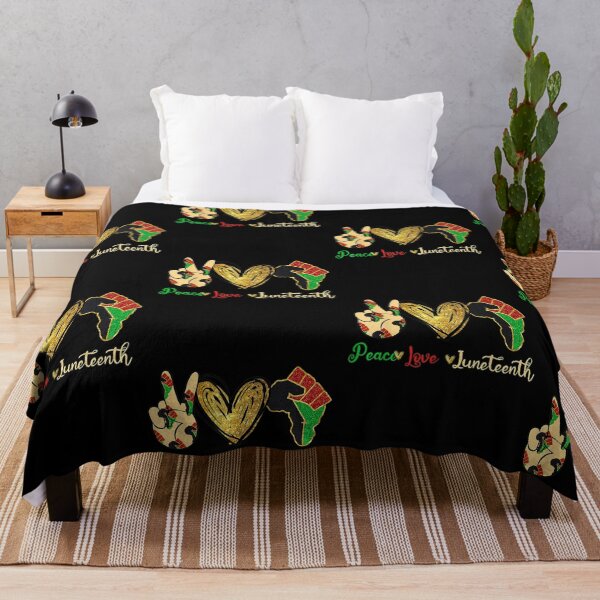 Item preview, Peace Love Juneteenth Black History Pride African American designed and sold by georgebuckart.
