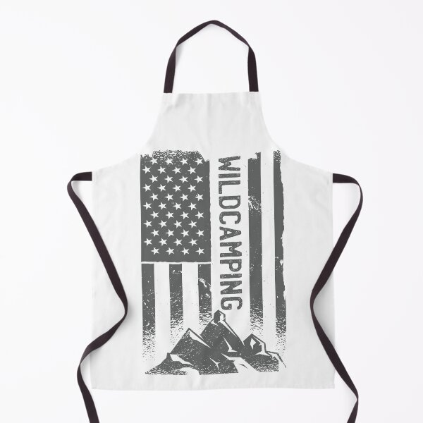 Item preview, Wild Camping American Flag designed and sold by Hoiho Adventure Shirts.
