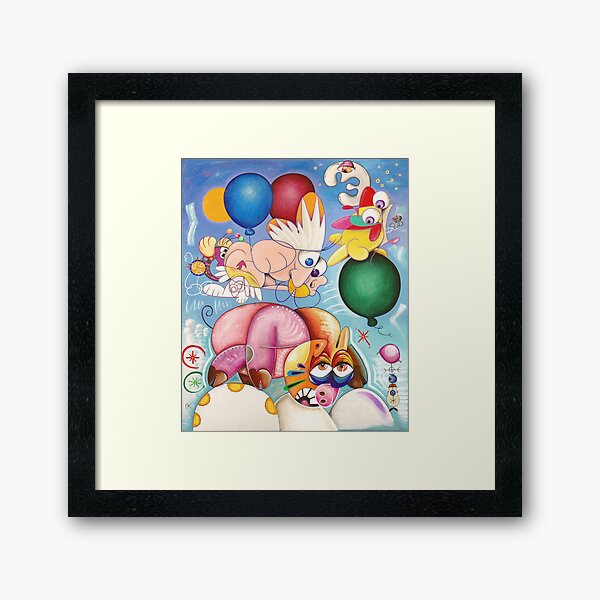 Pig-landing in cloudy weather Framed Art Print