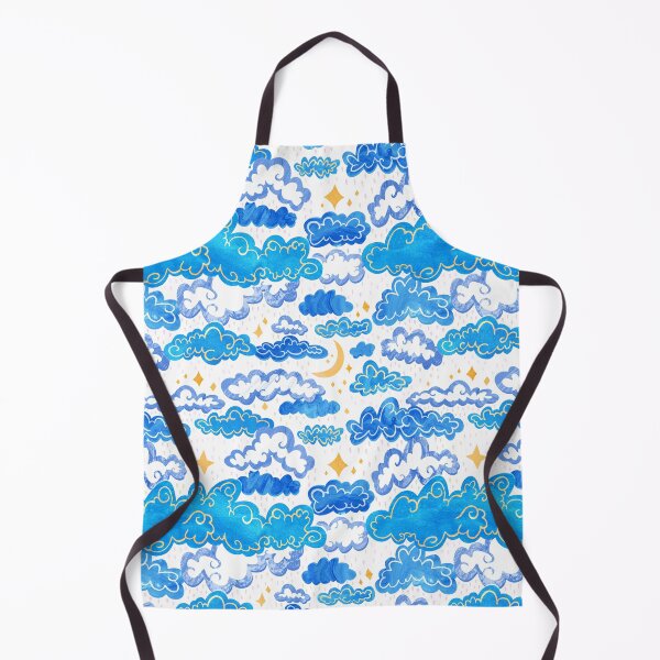 Item preview, Starry Rainclouds - Cornflower Blue designed and sold by TigaTiga.