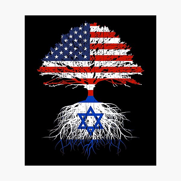 Item preview, Israel Roots Israeli Jewish American Usa Flag Naturalization designed and sold by cpaddensil.