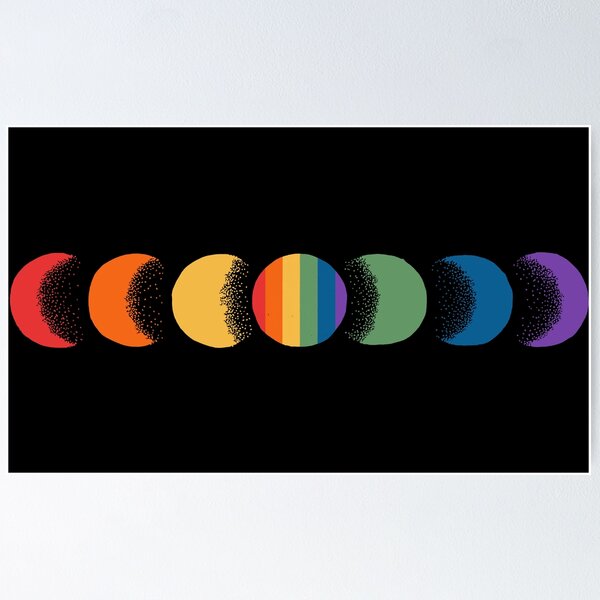 Item preview, pride moon phases designed and sold by marie designs.