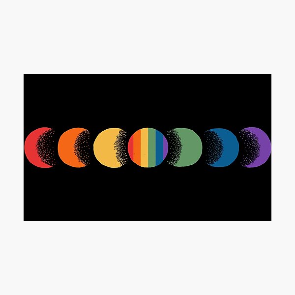 Item preview, pride moon phases designed and sold by marie designs.