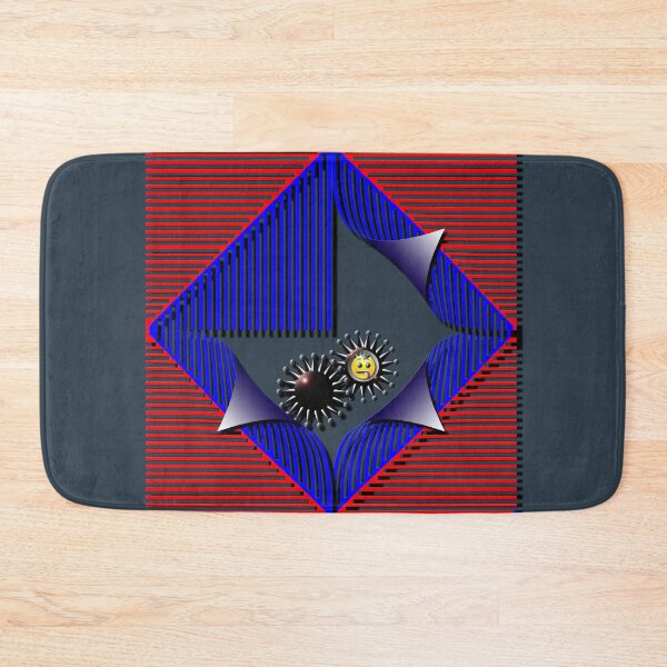 Item preview, Breakthrough, corona, grid, (371) (blue, red,) decorative, digital, colorful, abstract, designed and sold by Paszkan.