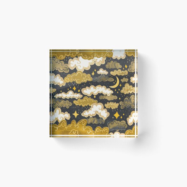 Item preview, Midnight Ochre Rainclouds - Golden designed and sold by TigaTiga.