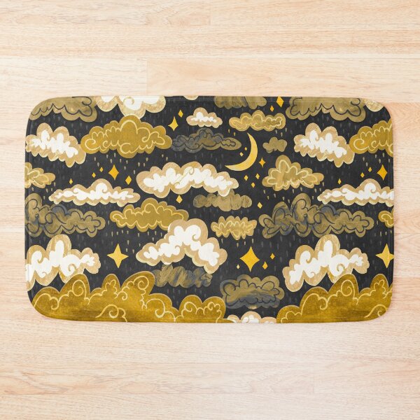 Item preview, Midnight Ochre Rainclouds - Golden designed and sold by TigaTiga.