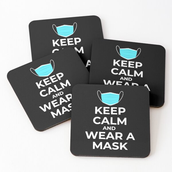 Item preview, Keep calm and wear a mask designed and sold by The Agreeable Raven.