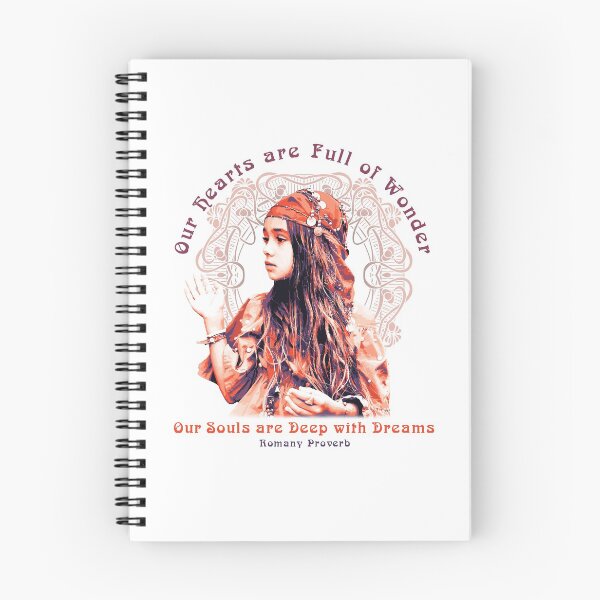 Item preview, Our Hearts are Full of Wonder, Romany Proverb, Gypsy Girl Design designed and sold by Proverbial Wisdom Design.