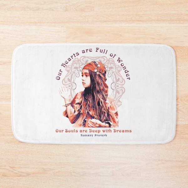 Item preview, Our Hearts are Full of Wonder, Romany Proverb, Gypsy Girl Design designed and sold by Proverbial Wisdom Design.