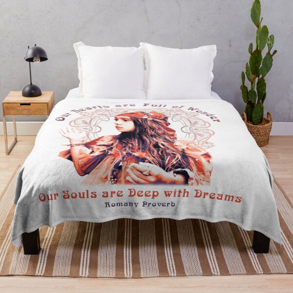 Item preview, Our Hearts are Full of Wonder, Romany Proverb, Gypsy Girl Design designed and sold by Proverbial Wisdom Design.