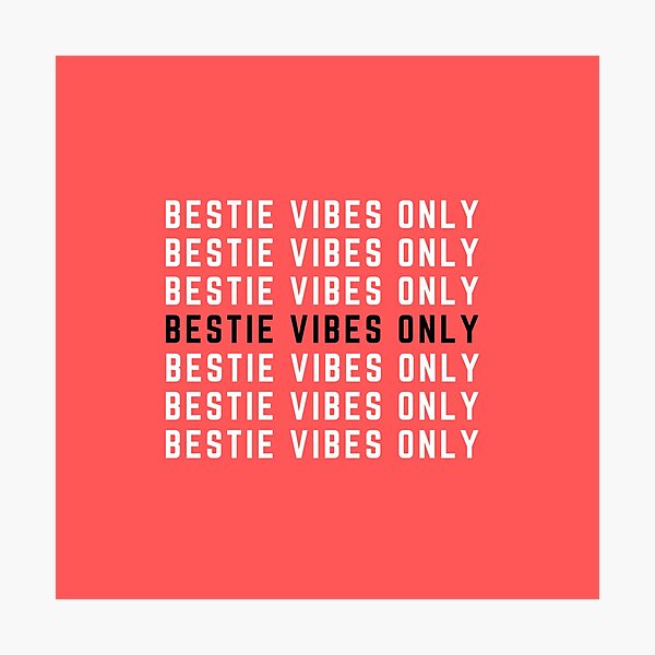Item preview, RED: BESTIE VIBES ONLY  designed and sold by ZAHARA-.
