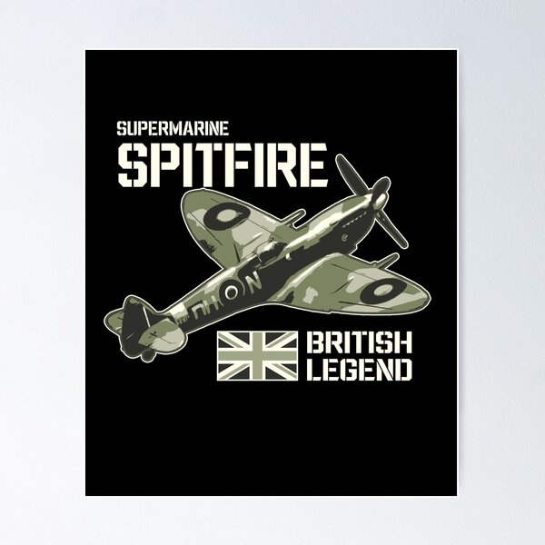 Item preview, Spitfire Fighter  Aircraft RAF Plane WW2 Aeroplane British Legend designed and sold by DigitalBadger.
