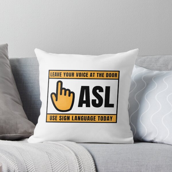 Item preview, Leave Your Voice At The Door ASL Use Sign Language Today Design designed and sold by Artpace.