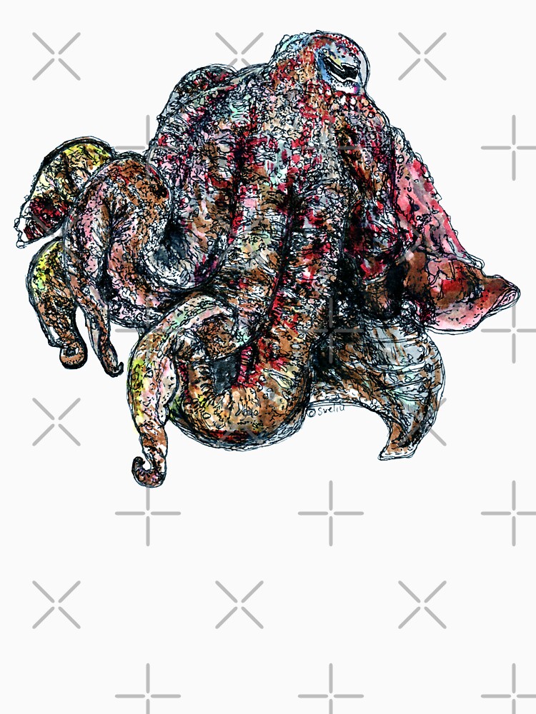 Thumbnail 7 of 7, Classic T-Shirt, Mr Sparkles the Cuttlefish designed and sold by Wildcard-Sue.