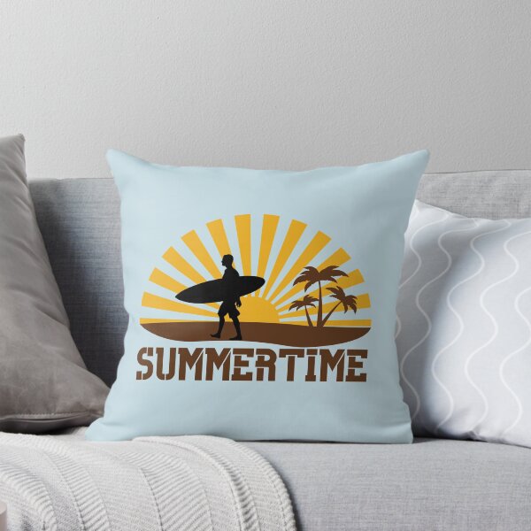 Item preview, summer time , surfer and beach , surf board, designed and sold by Growwithme.