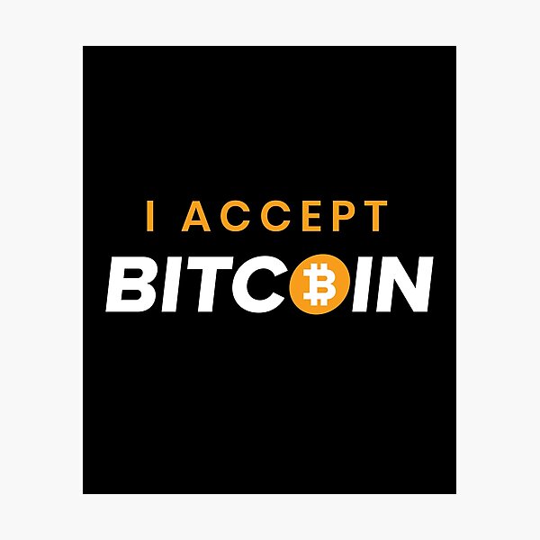 Item preview, I accept bitcoin designed and sold by Freewind-Studio.