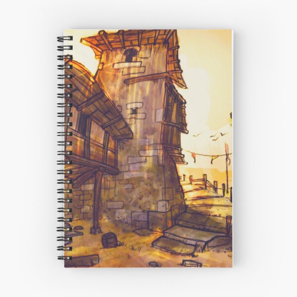 Item preview, Middle Ages with a tower and stables. designed and sold by Cryptographee.