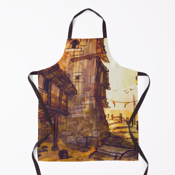 Item preview, Middle Ages with a tower and stables. designed and sold by Cryptographee.