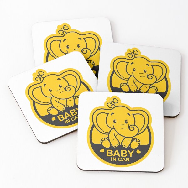 Item preview, Baby On Board, Baby Elephant On Board, Baby in Car designed and sold by graphic-genie.