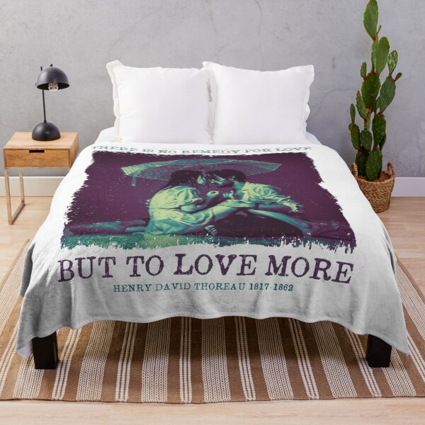 Item preview, There is no Remedy for Love, Henry David Thoreau, Loving Couple design designed and sold by Proverbial Wisdom Design.